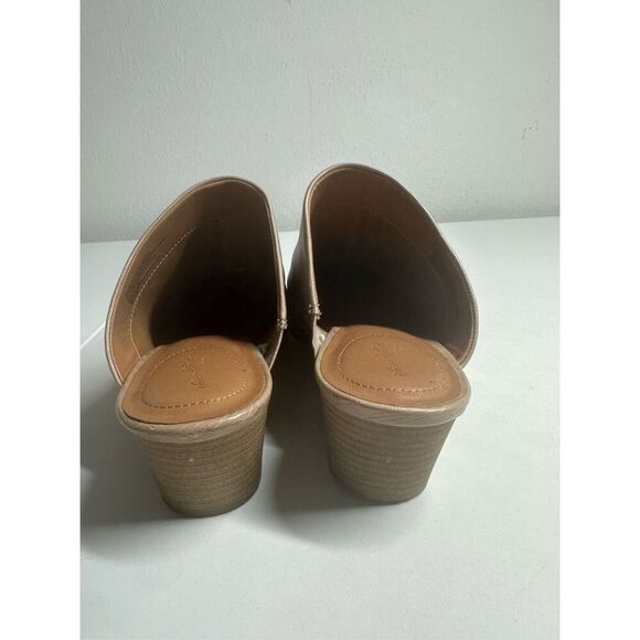 Universal Thread Tan Tara Mule Women's Size 11 Pointed Toe Chunky 2" Heel - Picture 2 of 12